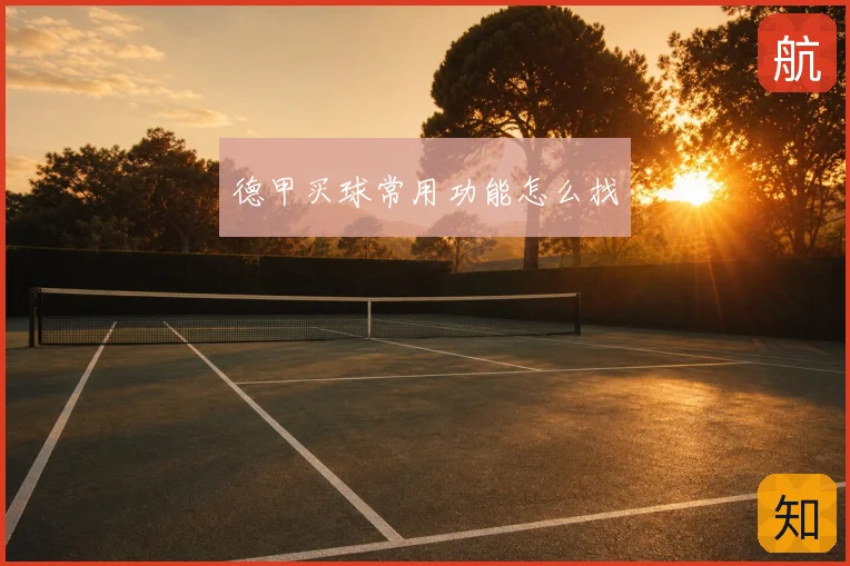 德甲买球常用功能怎么找